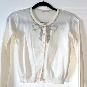 Billieblush white cardigan girls size 12